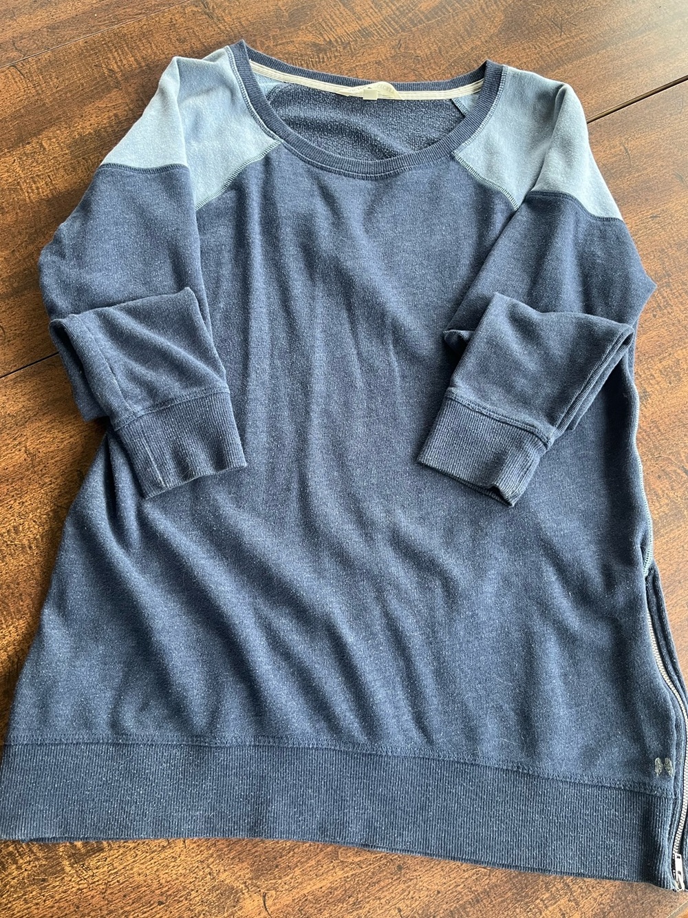 Y2K Victoria’s Secret Angel Wings Blue Gray/Light Blue Side Zip Sweatshirt XS